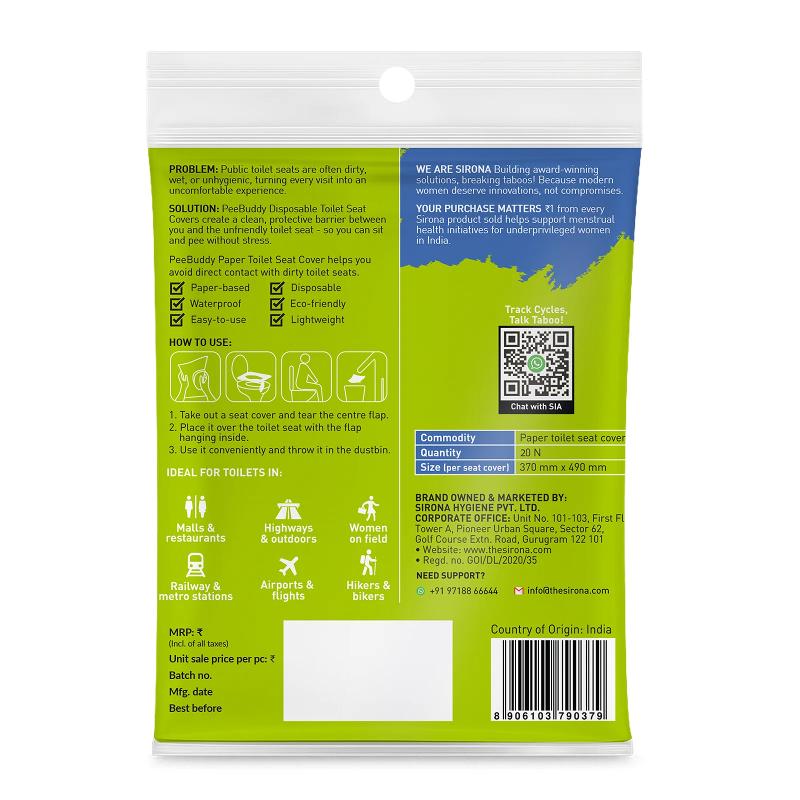 PeeBuddy Disposable Toilet Seat Covers - Image 8