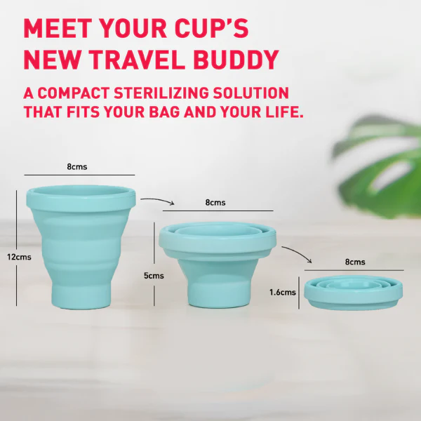 Sterilizing Container for Menstrual Cups (1 Pack of 1 Cup) - Image 3