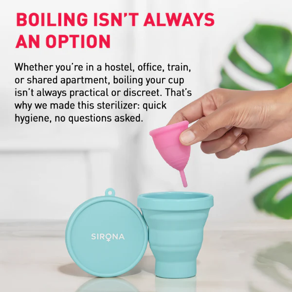 Sterilizing Container for Menstrual Cups (1 Pack of 1 Cup) - Image 4
