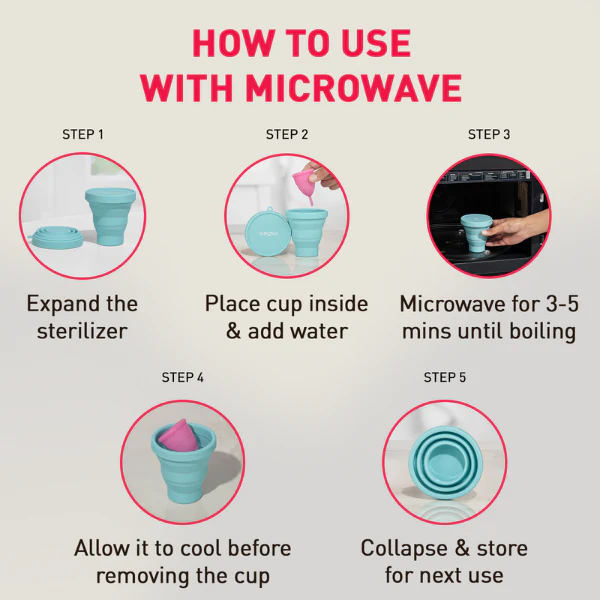 Sterilizing Container for Menstrual Cups (1 Pack of 1 Cup) - Image 7