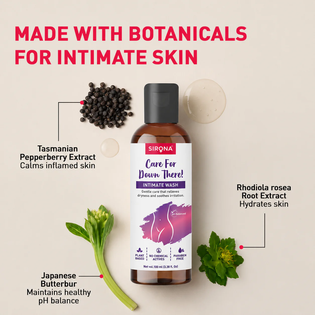 Natural pH-balanced Intimate Wash - Image 3